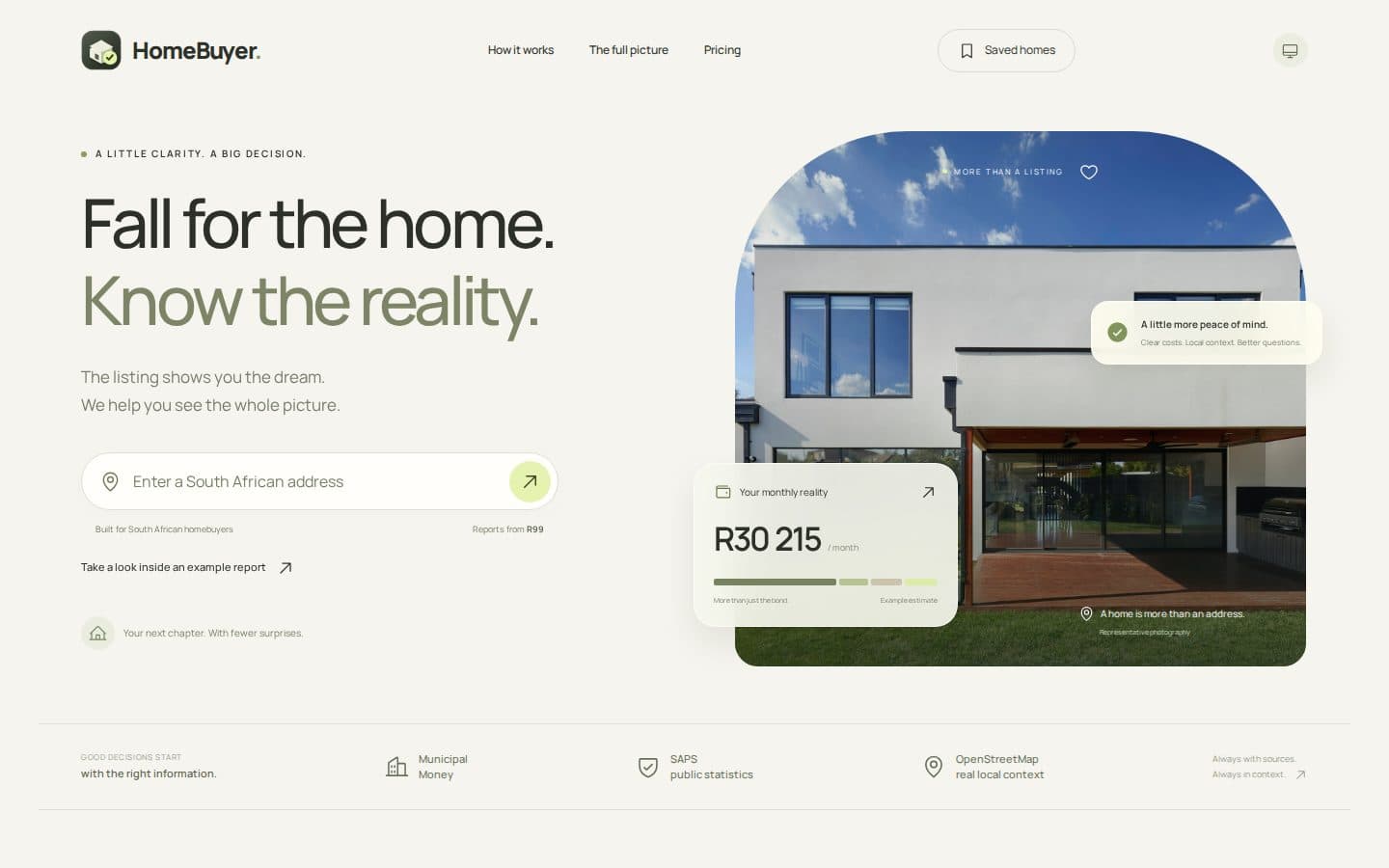 Homebuyer public website captured at a desktop viewport