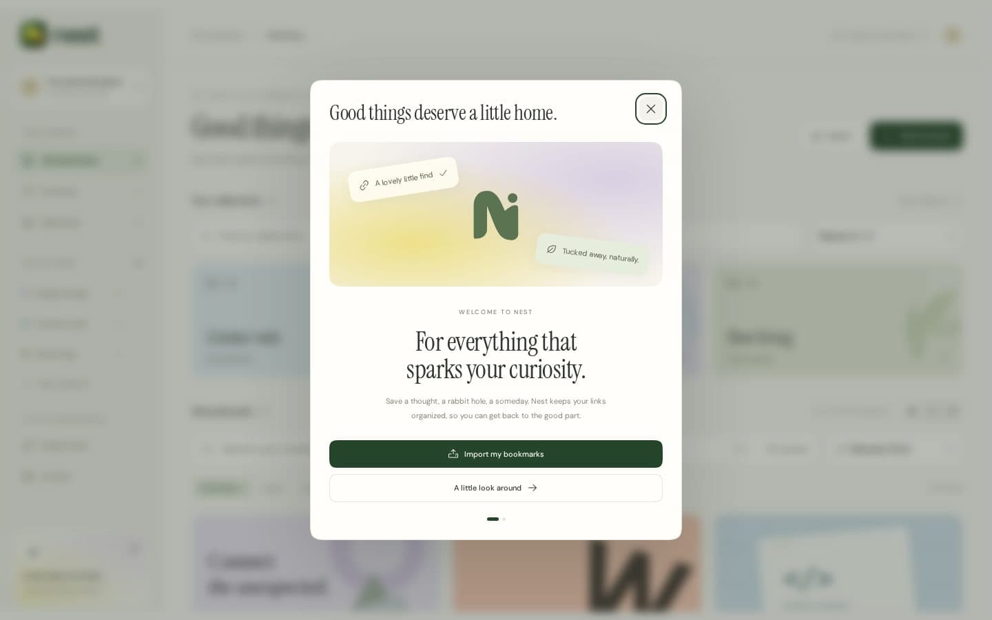 Nest public website captured at a desktop viewport
