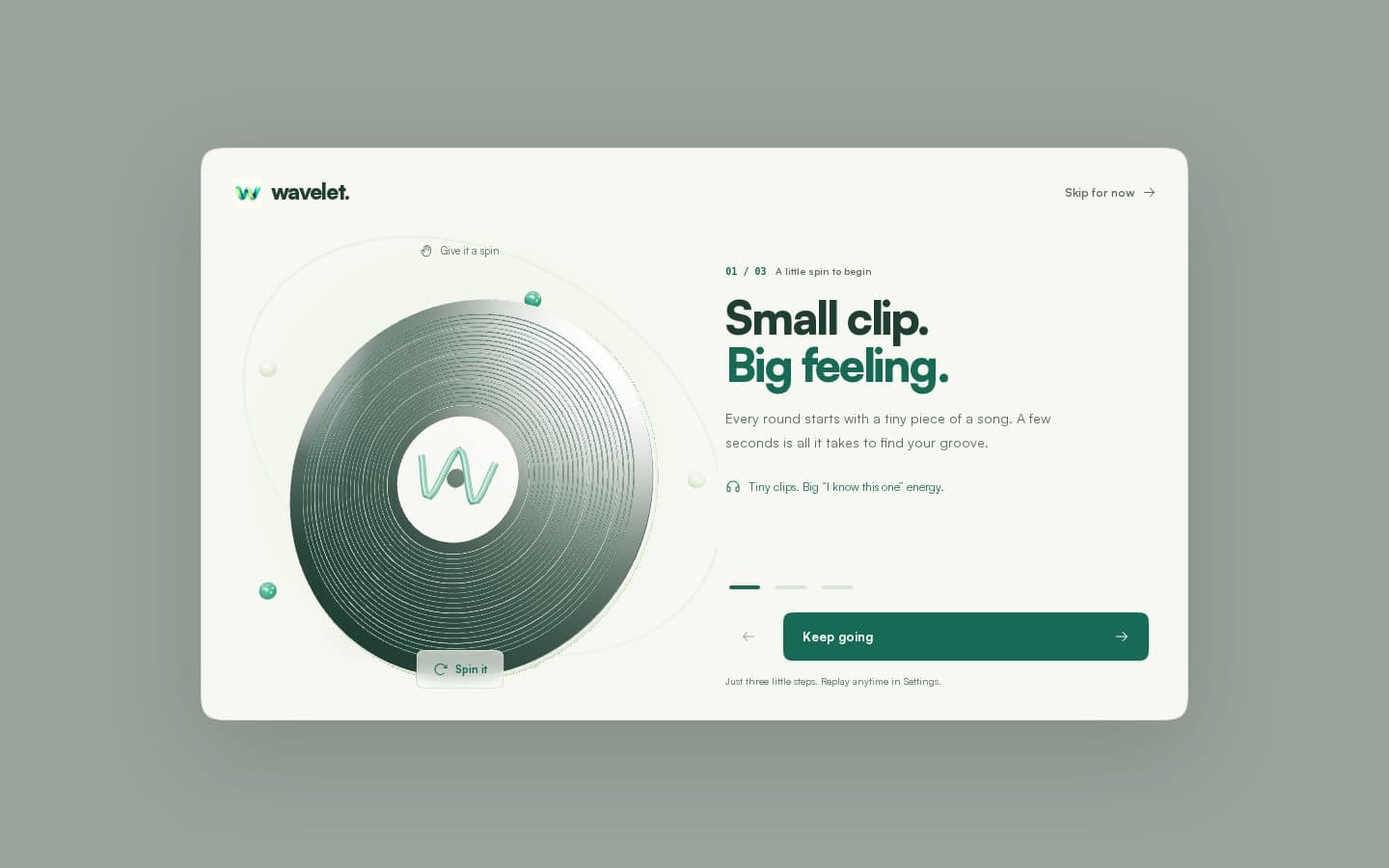 Wavelet public website captured at a desktop viewport