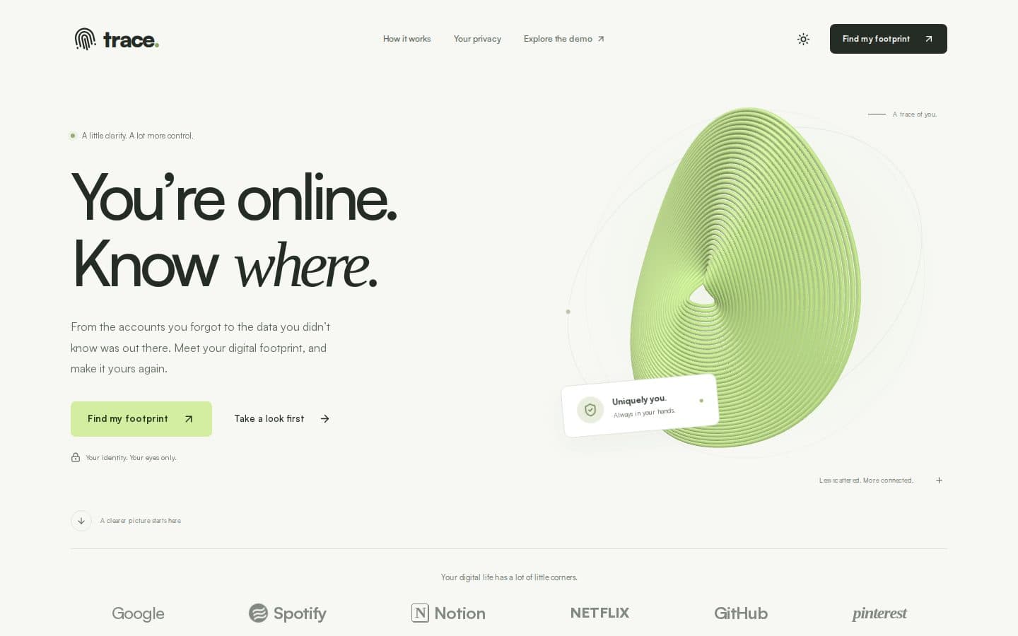 Subzero public website captured at a desktop viewport